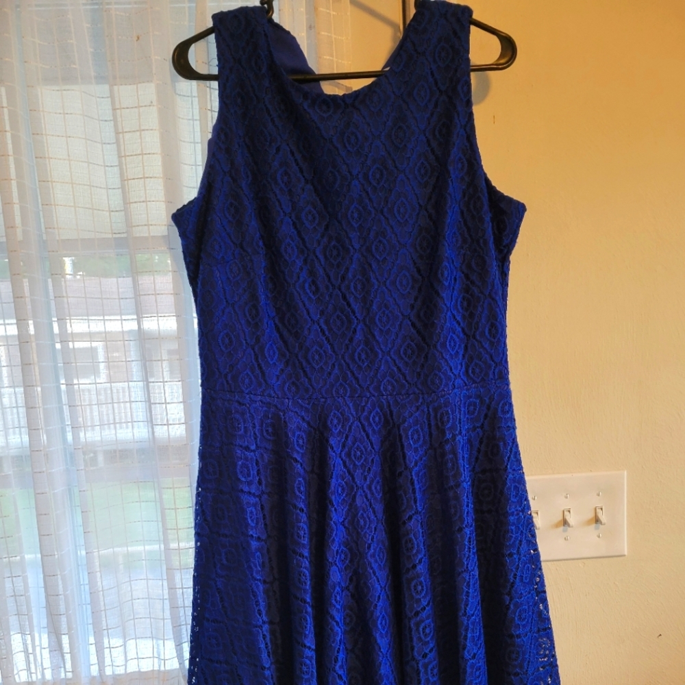 Danny and Nicole Royla blue dress